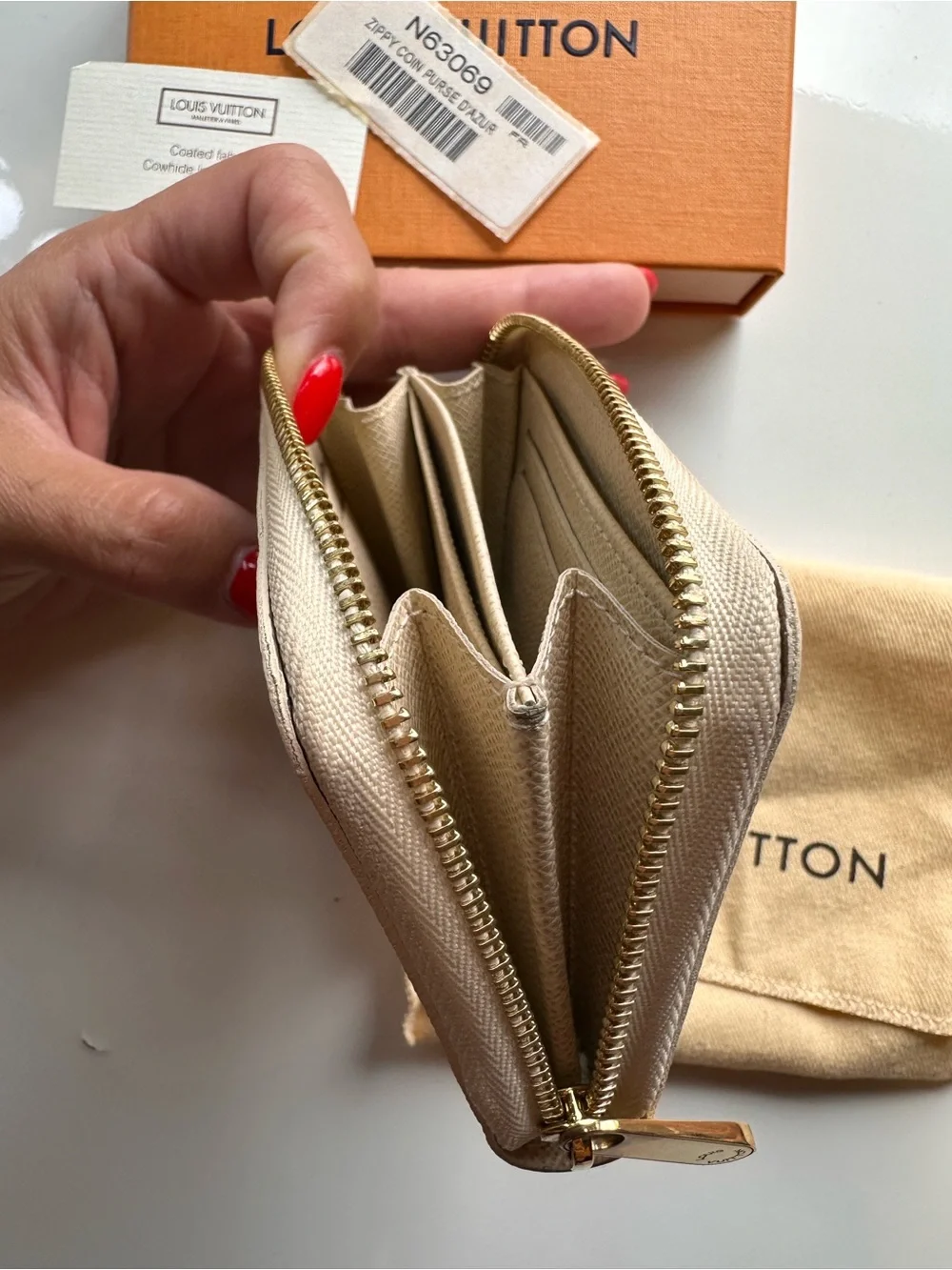 Louis Vuitton Damier Azur Zippy Coin Purse